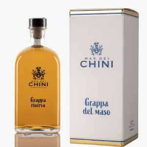 Grappa riserva cantina Mas dei Chini Trento in astuccio cartone